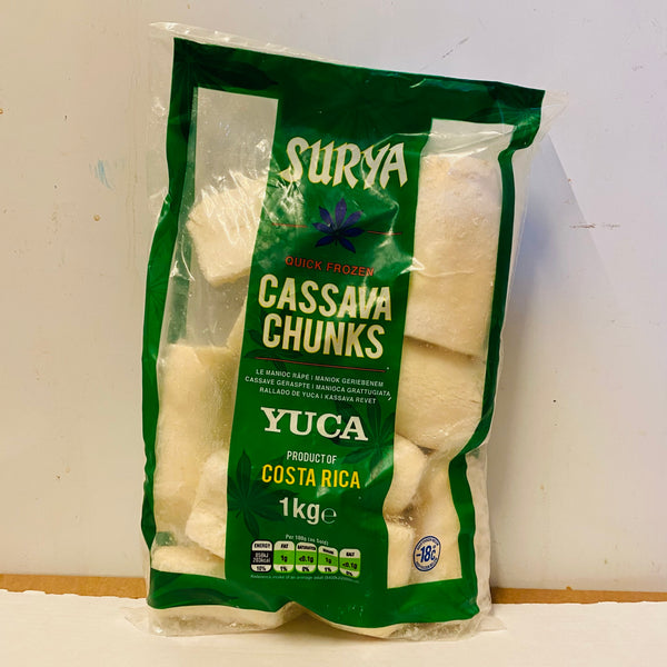 Surya Quick Frozen Cassava Chunks Yuca